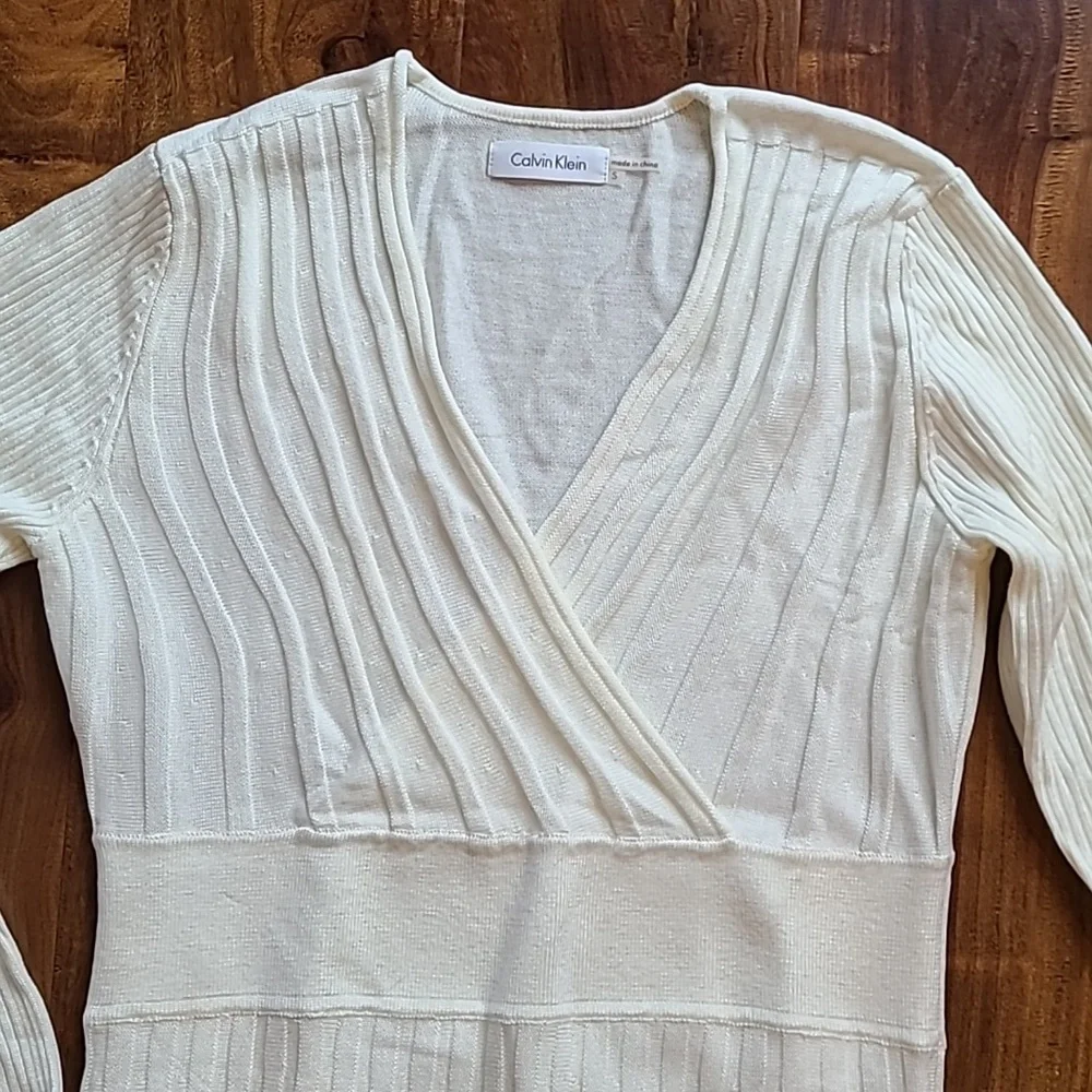 🎉Host Pick🎉 Calvin Klein Ribbed Knit Sweater Dress - Picture 2 of 11